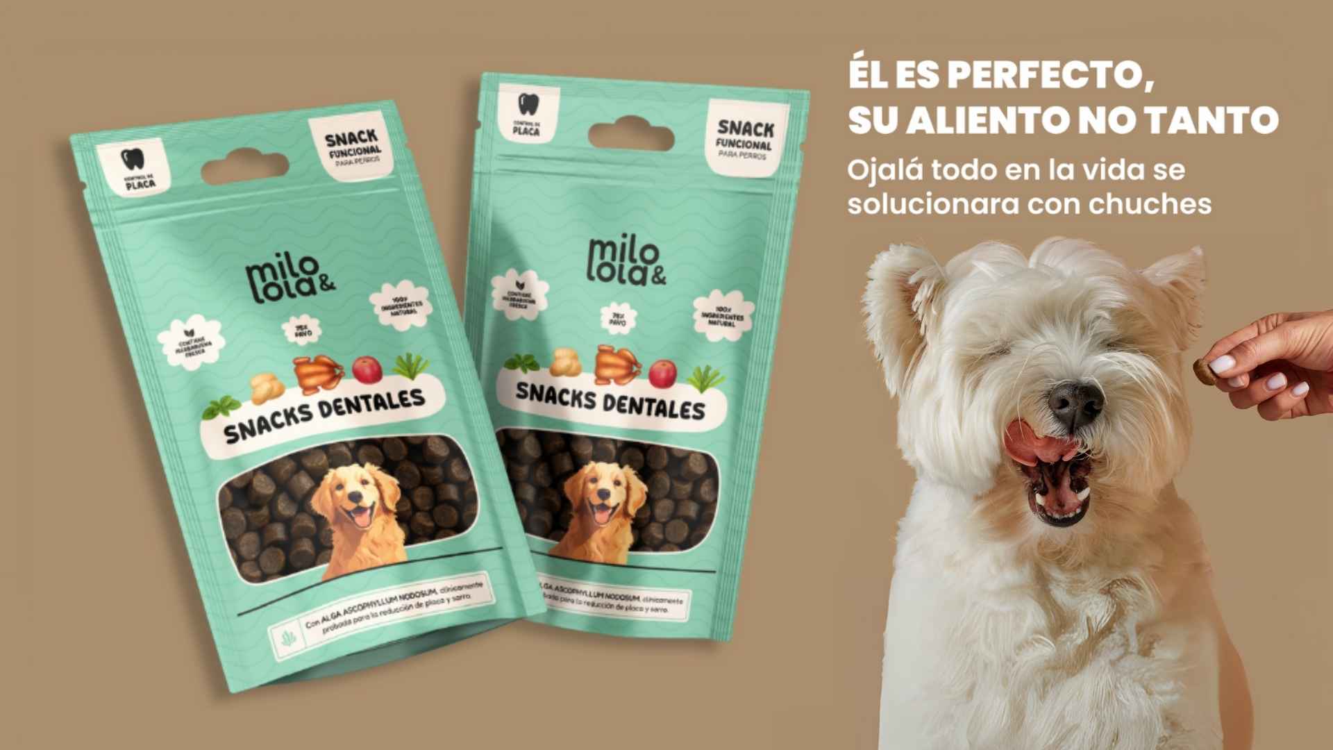 snacks dentales milo y lola